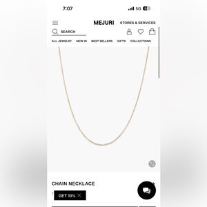 Mejuri Gold Necklace with Accessories